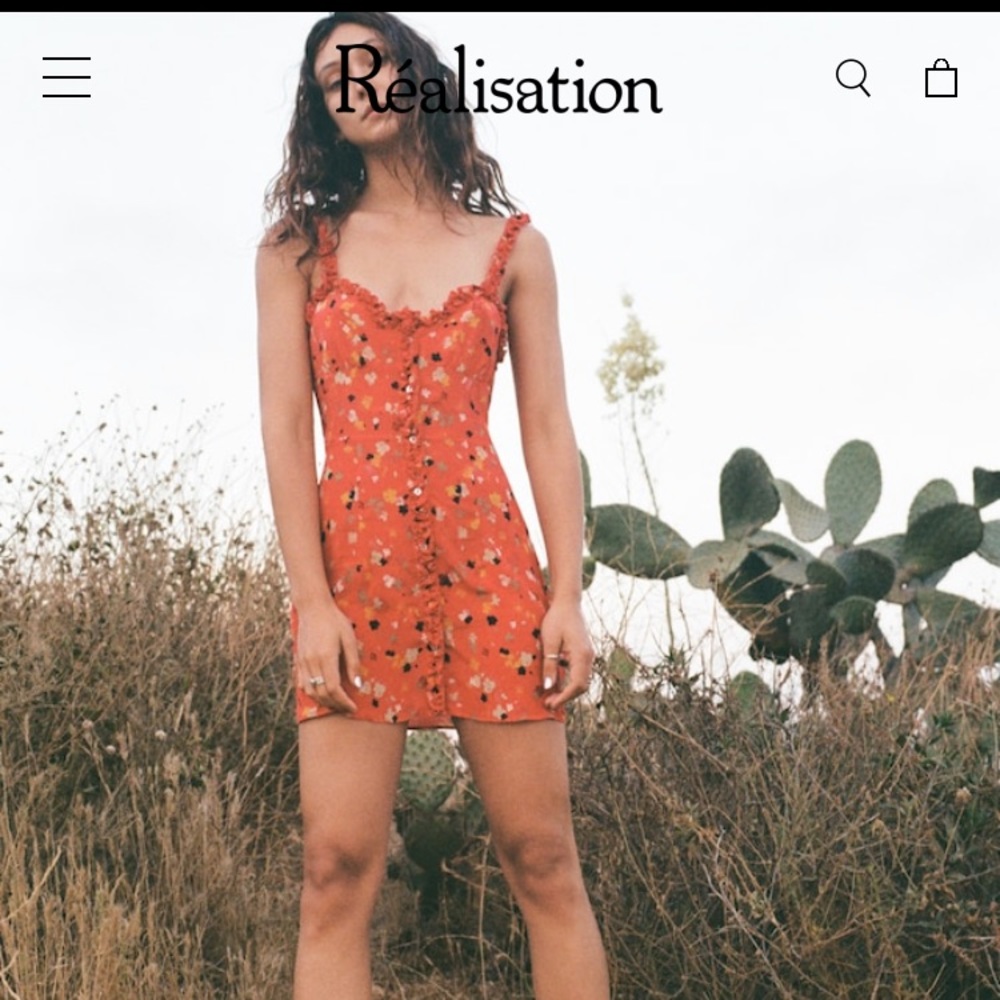 Realisation The Julia Mini Dress - Rouge Fleur